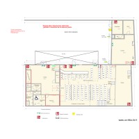 Baie des singes RDC plan technique avec stands