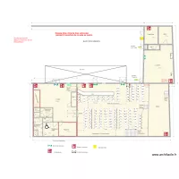 Baie des singes RDC plan technique avec stands