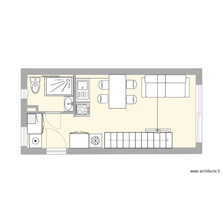 La LISCIA 4 avec sdb. Plan de 0 pièce et 0 m2