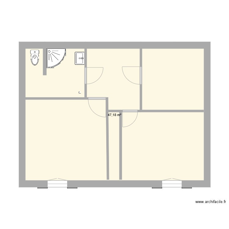 Etage. Plan de 0 pièce et 0 m2