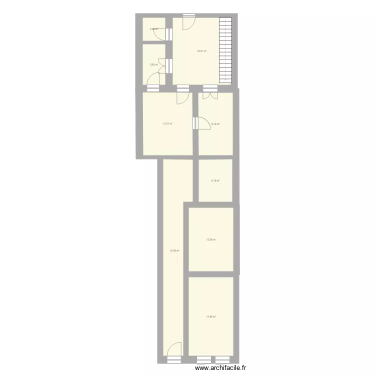 rdc bleu. Plan de rdc bleu. Plan de