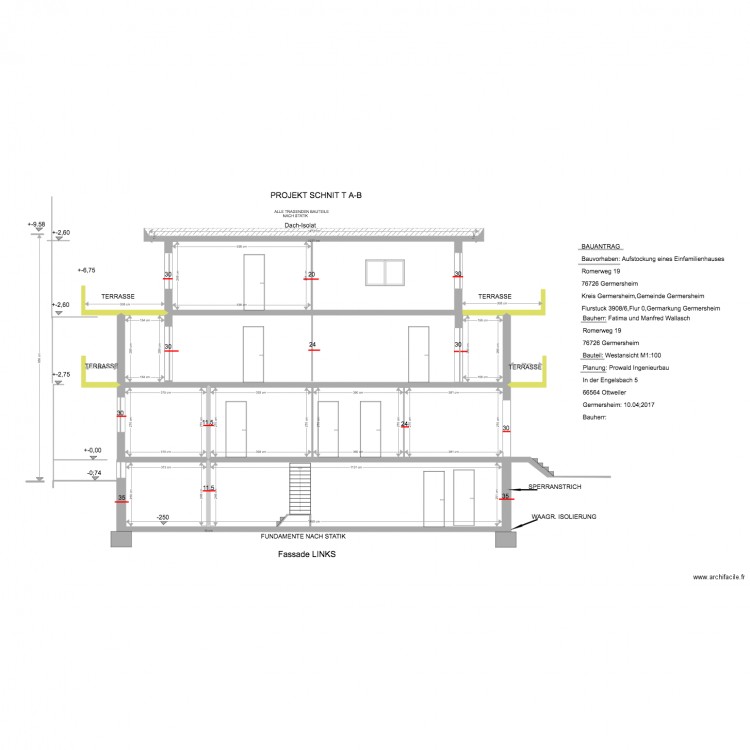 Wallasch  COUPE . Plan de 0 pièce et 0 m2