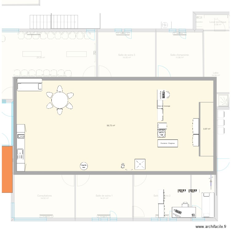 Cabinet40. Plan de 0 pièce et 0 m2