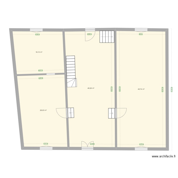plan paquis RDC2. Plan de 0 pièce et 0 m2