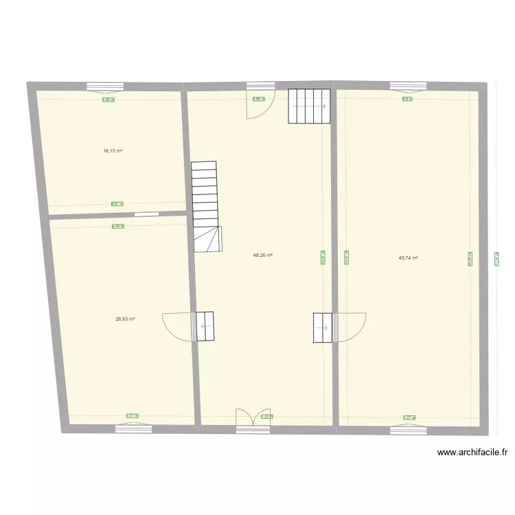 plan paquis RDC2. Plan de 