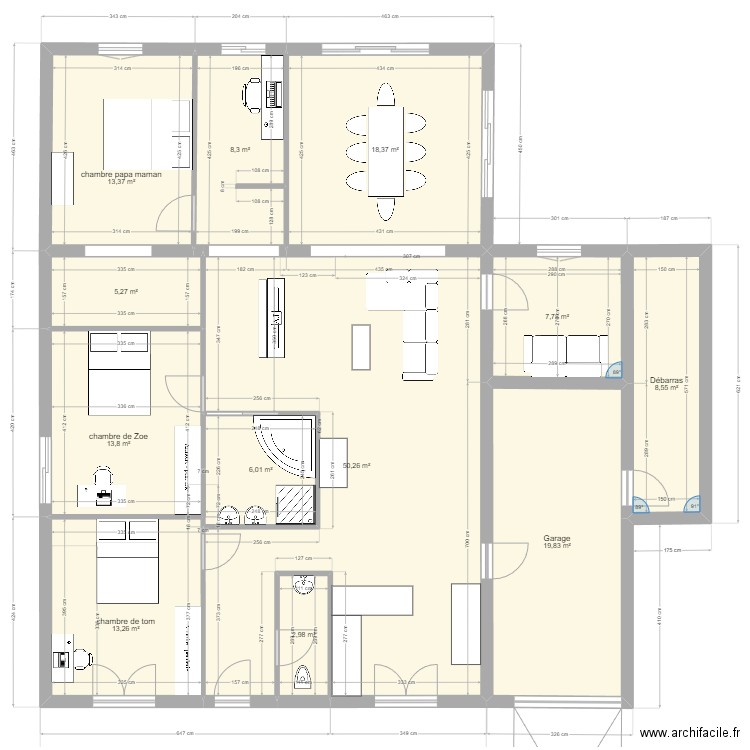 maison de base et extension a 4.8 retour. Plan de 0 pièce et 0 m2