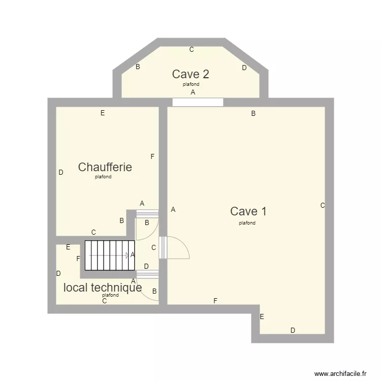 cave chateau. Plan de 