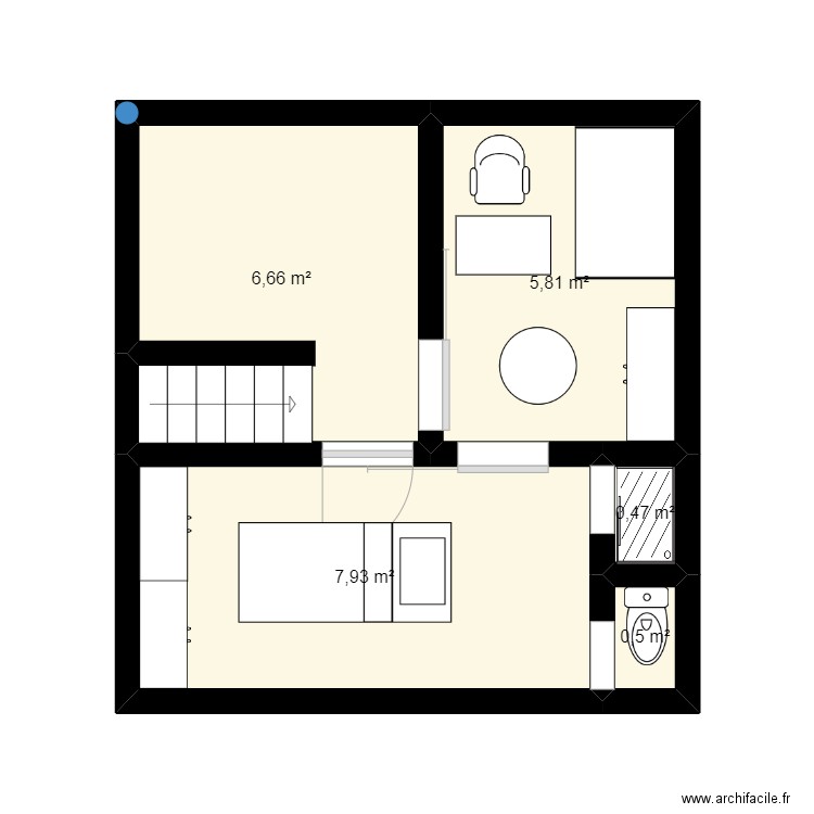 2 ème étage . Plan de 0 pièce et 0 m2