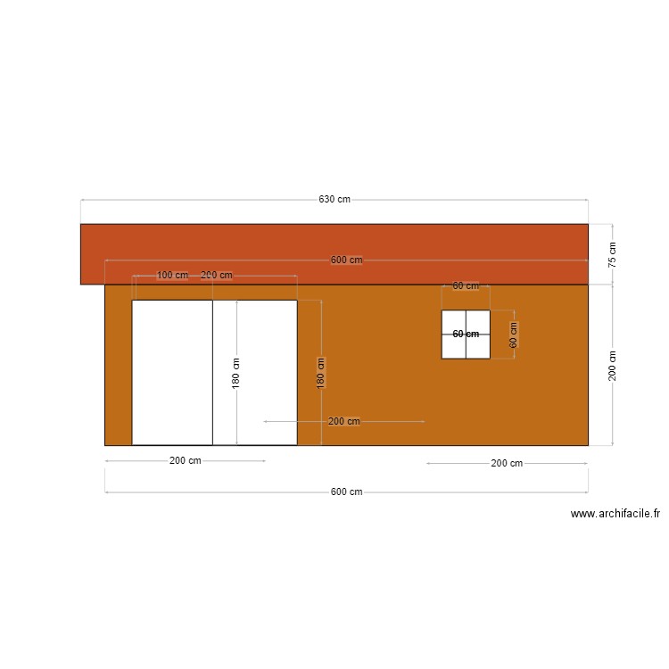 Abri vue Face avant. Plan de 0 pièce et 0 m2