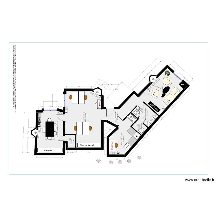 BUREAU 4. Plan de 0 pièce et 0 m2