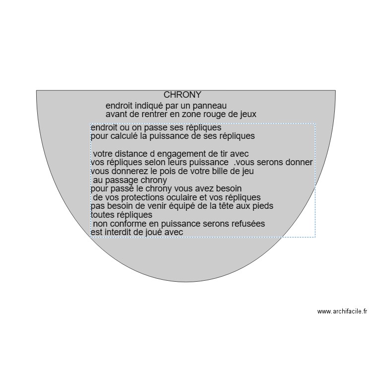 zone chrony. Plan de 0 pièce et 0 m2