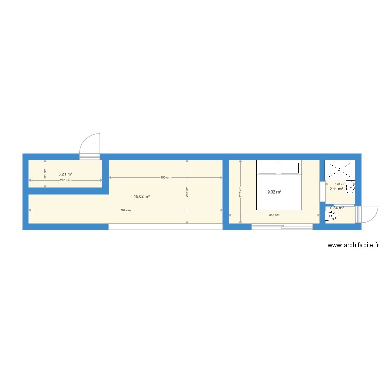 POOL HOUSE. Plan de 0 pièce et 0 m2