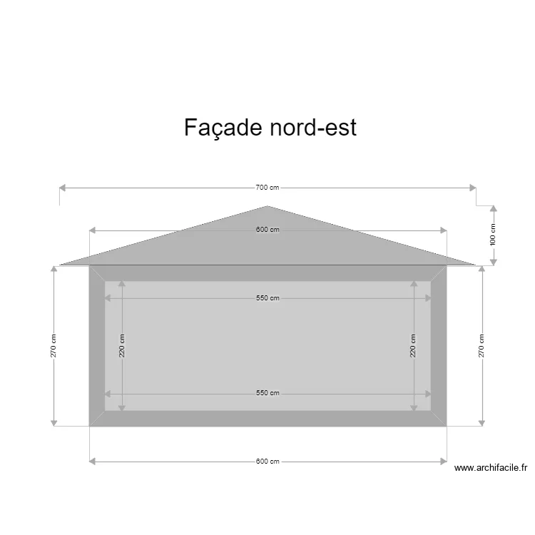 facade_nord_est. Plan de 