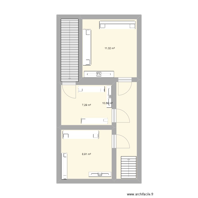 SS après travaux. Plan de 0 pièce et 0 m2
