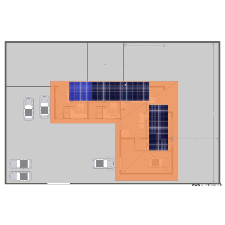 maison ossature bois solaire. Plan de 0 pièce et 0 m2