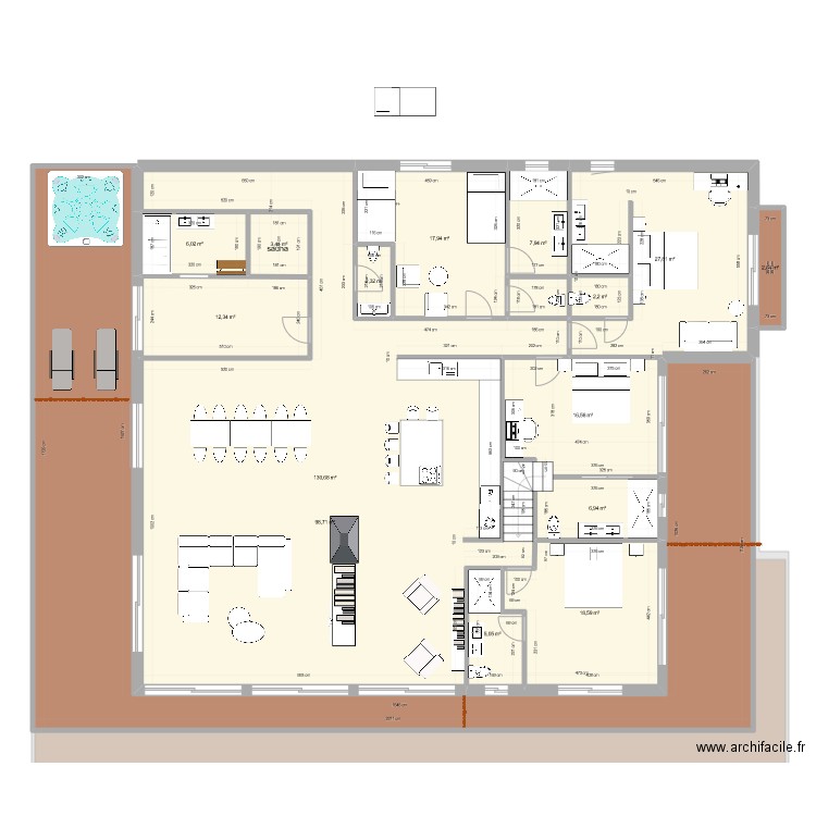 Les angles V7 01/23. Plan de 36 pièces et 1045 m2