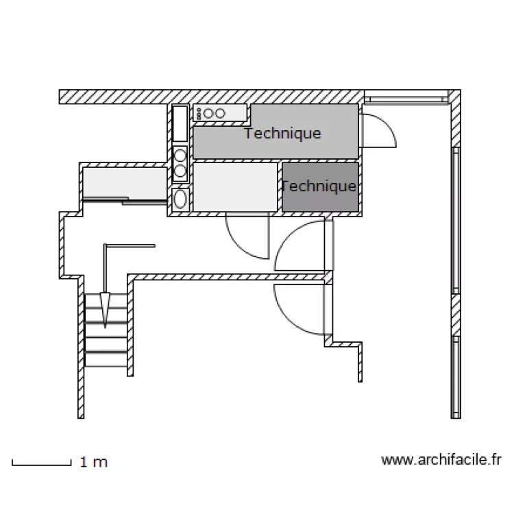 Appartement Ivry sur Seine (entr&eacute;e). Plan de 