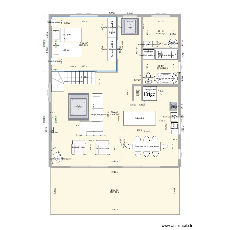 rez de chaussée 3 août. Plan de 0 pièce et 0 m2