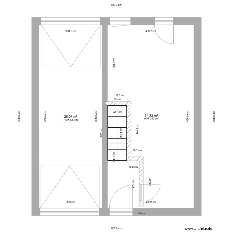 REZ SITUATION EXISTANT AVP 2. Plan de 0 pièce et 0 m2