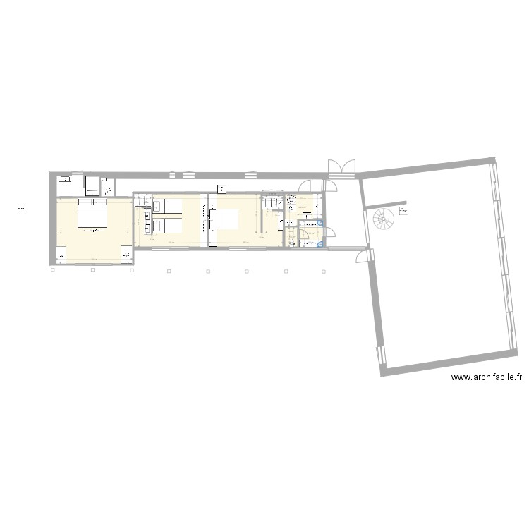 Bartole V9. Plan de 6 pièces et 67 m2