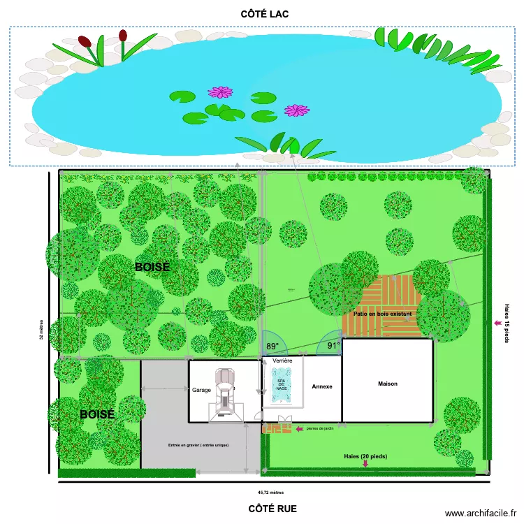 Plan cadastre 223 (vue a&eacute;rienne). Plan de 
