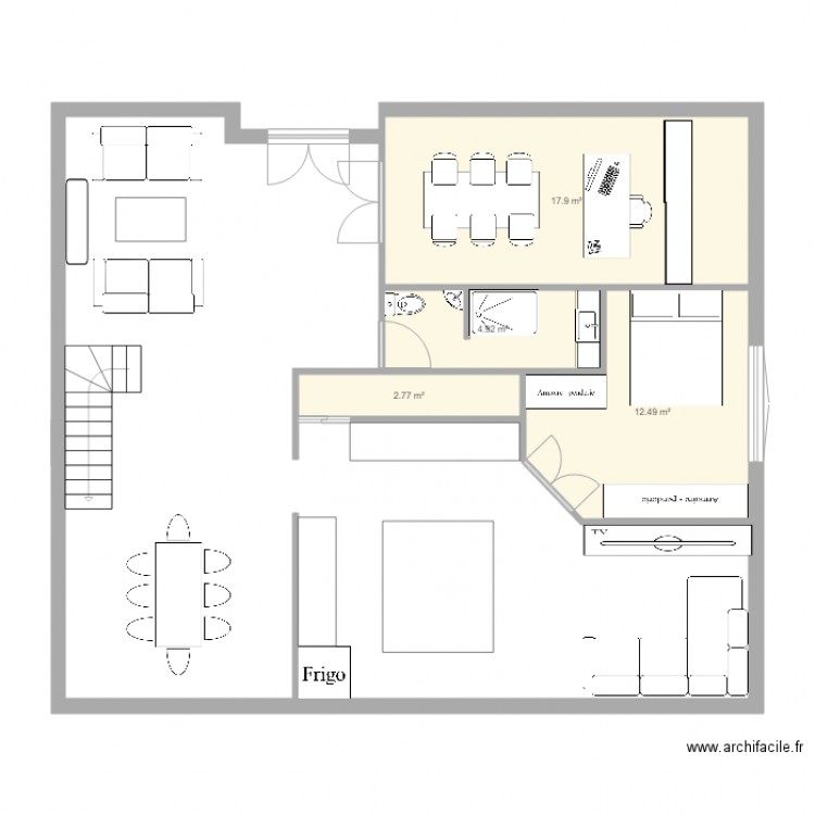 Dream House. Plan de 0 pièce et 0 m2