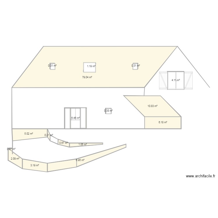 MAISON GOUAUX. Plan de 0 pièce et 0 m2