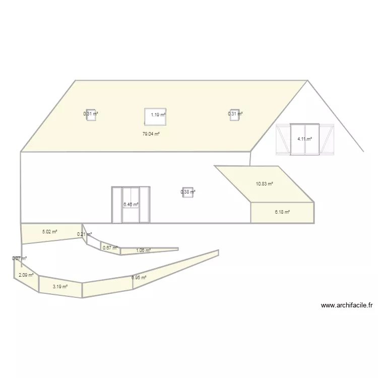 MAISON GOUAUX. Plan de 