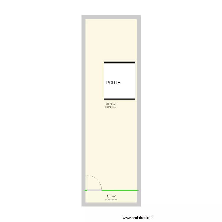 ABRI JARDIN GAMM VERT 4 25 M2. Plan de 