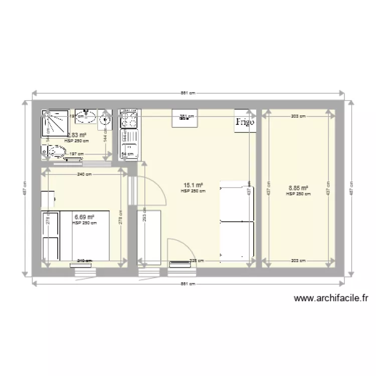 f2 32m2. Plan de f2 32m2. Plan de