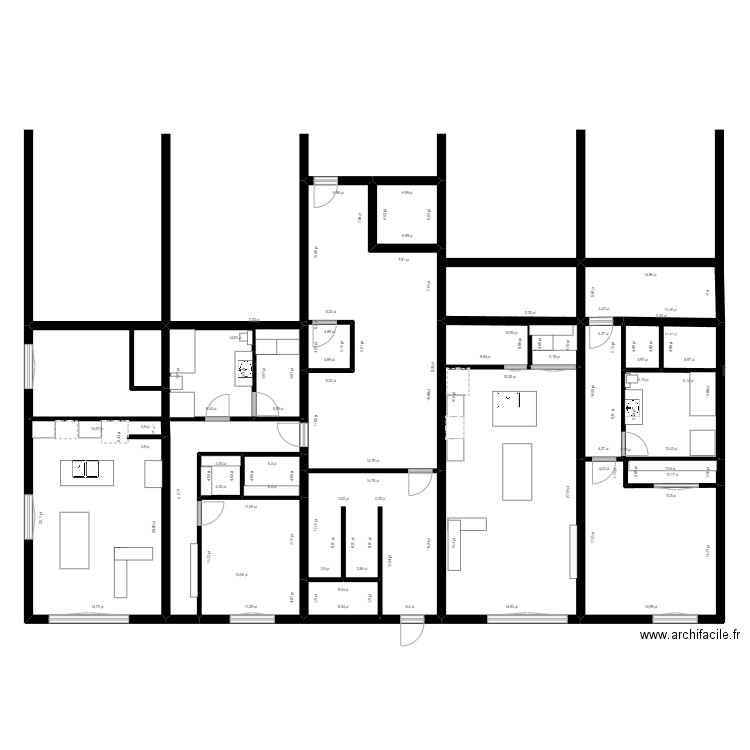 24 logements. Plan de 0 pièce et 0 m2
