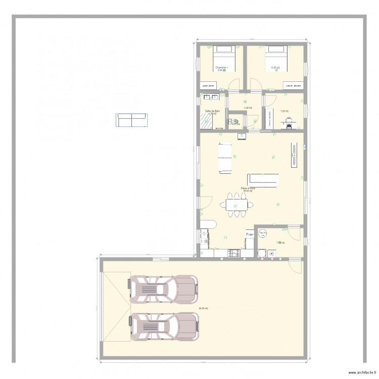 maison projet 2. Plan de 0 pièce et 0 m2