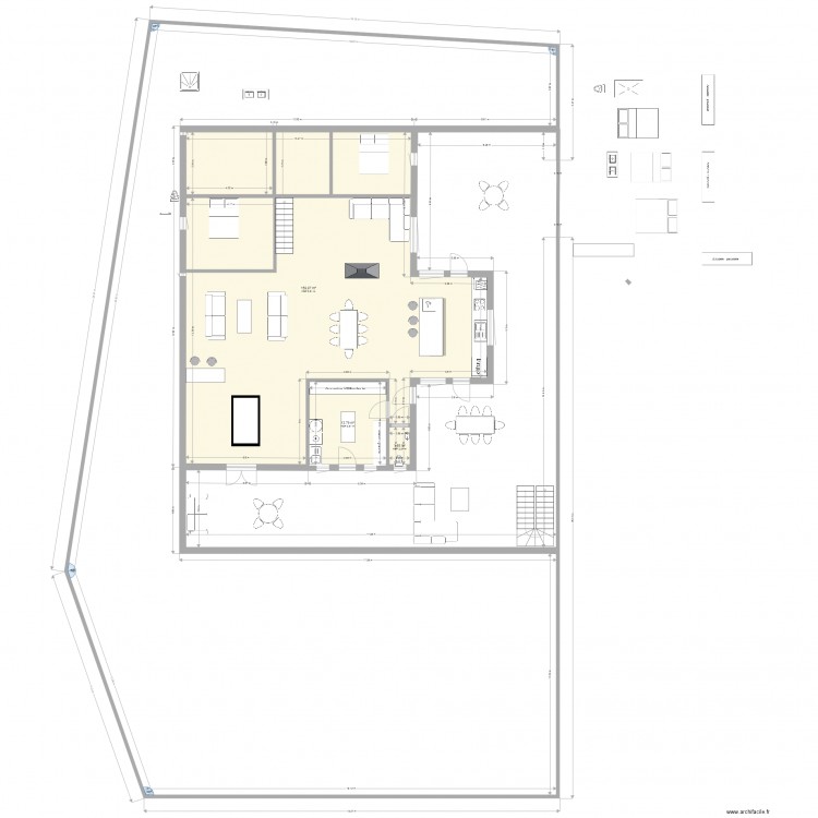 plan plain pied3. Plan de 0 pièce et 0 m2