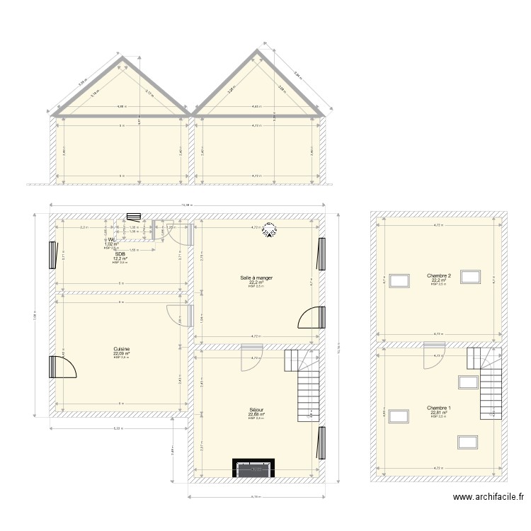 FABERT. Plan de 11 pièces et 160 m2