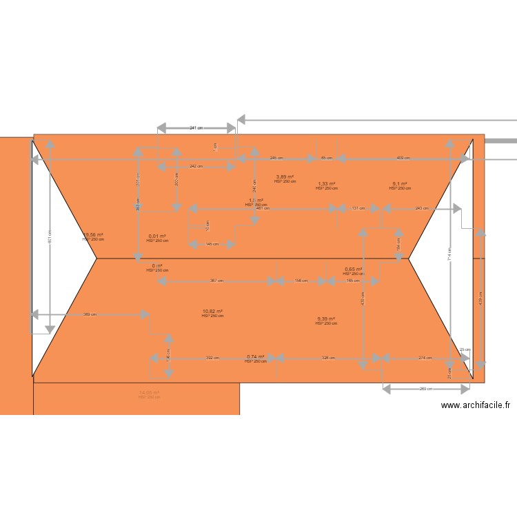 Maison Perrin - proposition Maëlle. Plan de 18 pièces et 164 m2