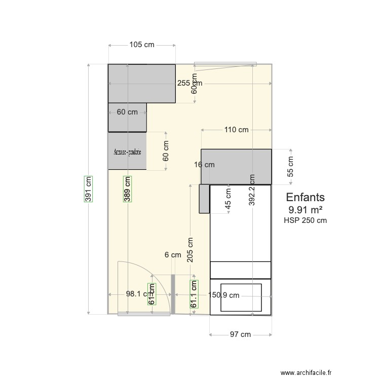 Chambre Enfants 2. Plan de 0 pièce et 0 m2