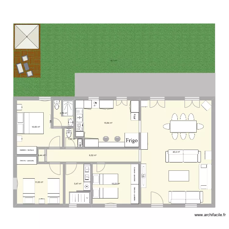 GRANDE AUGUIERE. Plan de 