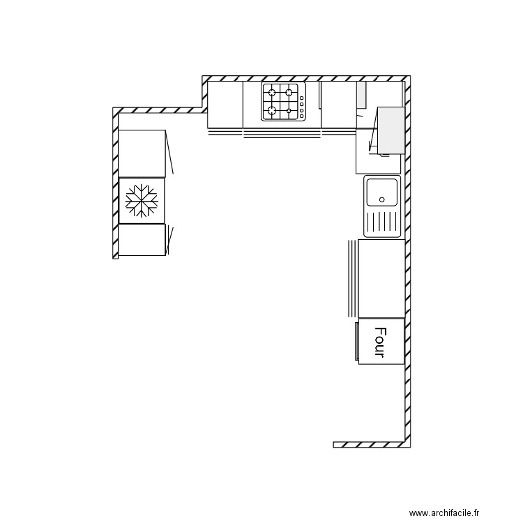 cuisine 1. Plan de 0 pièce et 0 m2