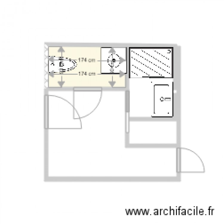 entrée AS essai 2. Plan de 0 pièce et 0 m2