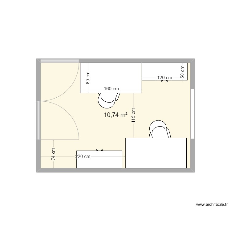 C&eacute;line Tremblais 3 bureaux. Plan de 0 pièce et 0 m2