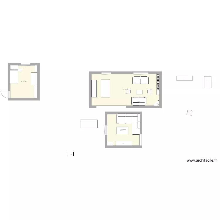 S&eacute;jour. Plan de 
