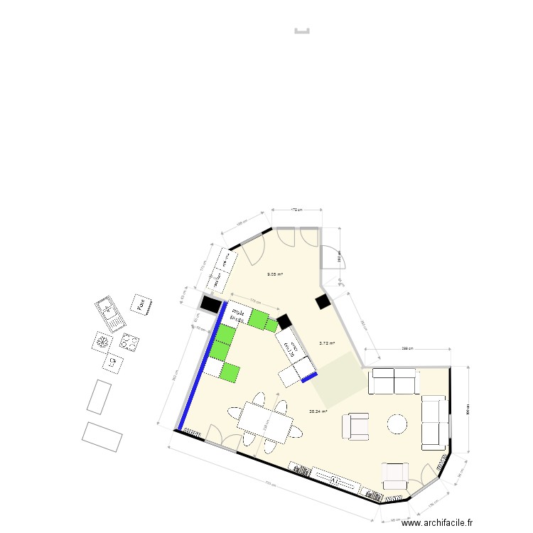 cuisine 2156. Plan de 0 pièce et 0 m2