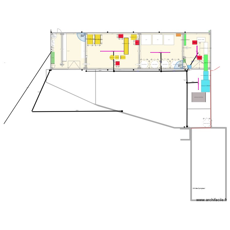 Plan dalle extérieur 12/03/2022. Plan de 4 pièces et 358 m2