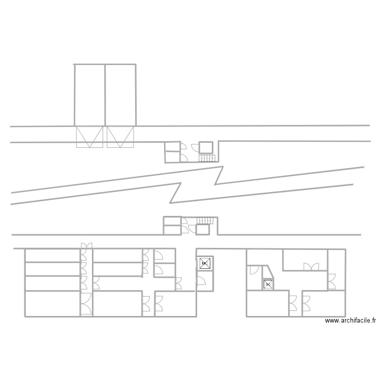 Murisseries Lliso frères . Plan de 7 pièces et 55 m2