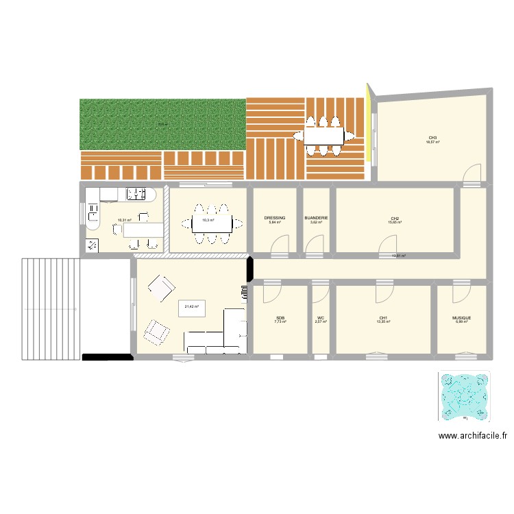 plan2 salle sejour devant. Plan de 0 pièce et 0 m2