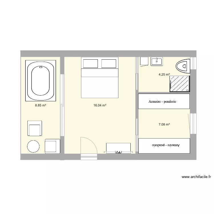 deuxi&egrave;me essai. Plan de 