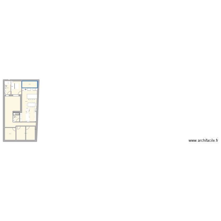 casa 9x17 abajo 2. Plan de 0 pièce et 0 m2