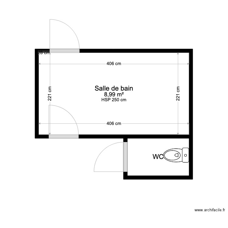 PAGE SDB EXISTANT. Plan de 0 pièce et 0 m2