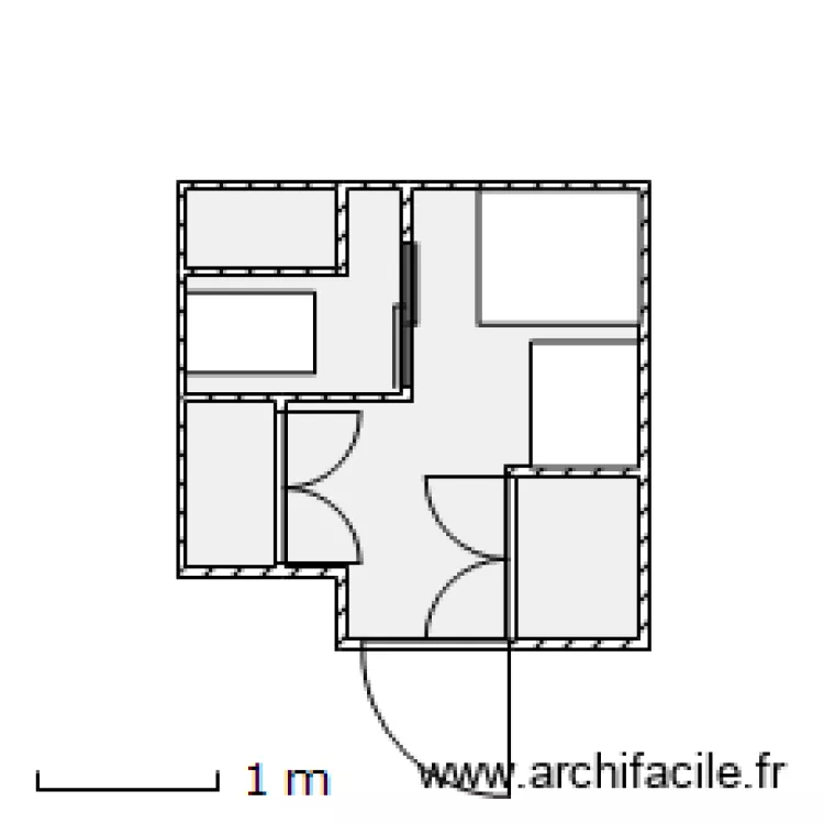Salle de bain B19 N°1. Plan de Salle de bain B19 N°1. Plan de