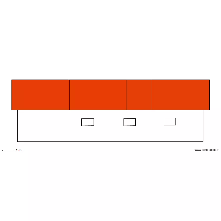 facade OUEST. Plan de facade OUEST. Plan de